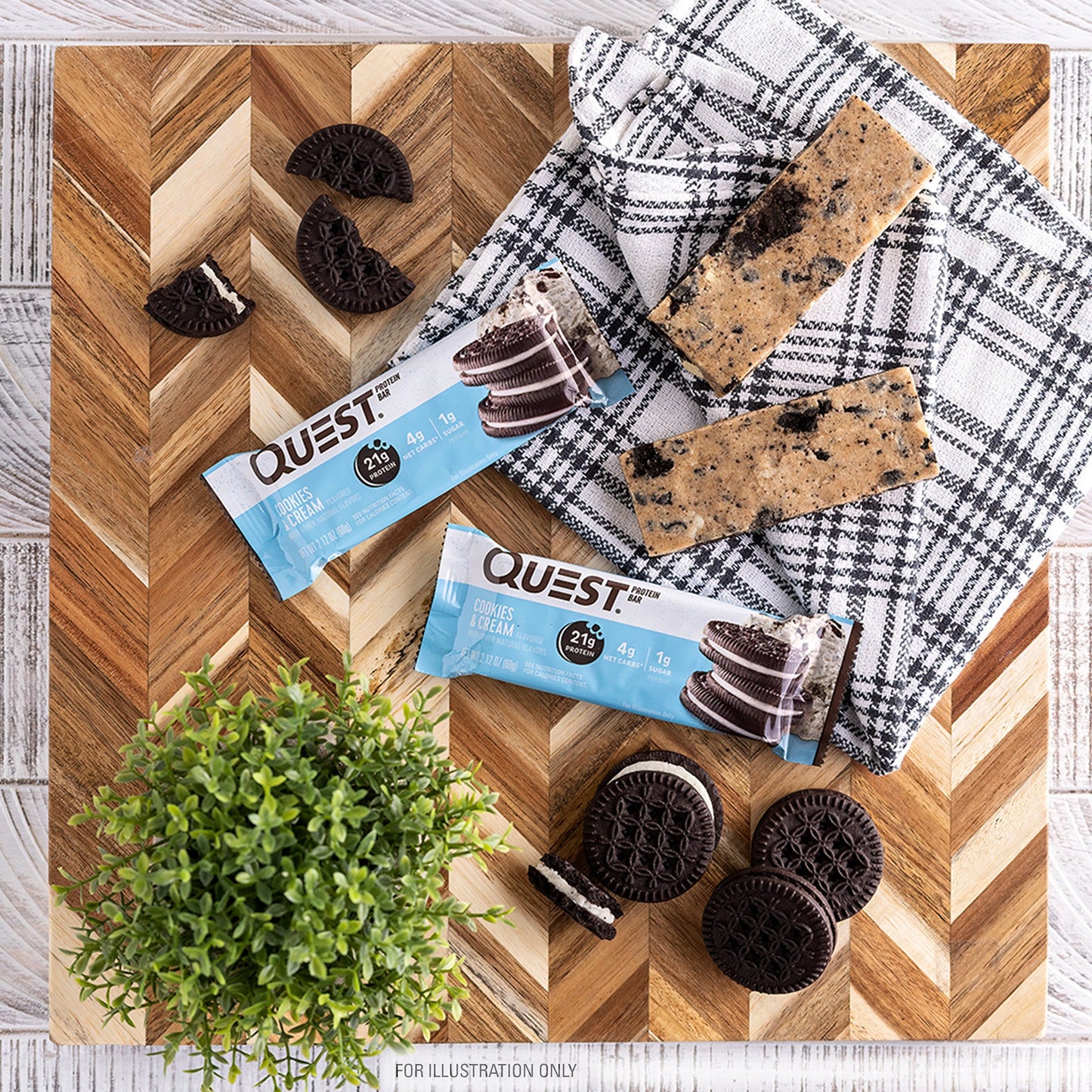 Quest Cookies & Cream Protein Bars