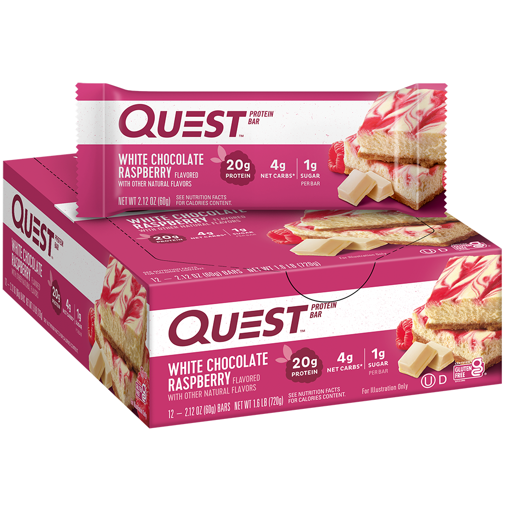 Quest White Chocolate Raspberry Protein Bars