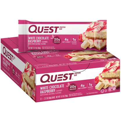 Quest White Chocolate Raspberry Protein Bars