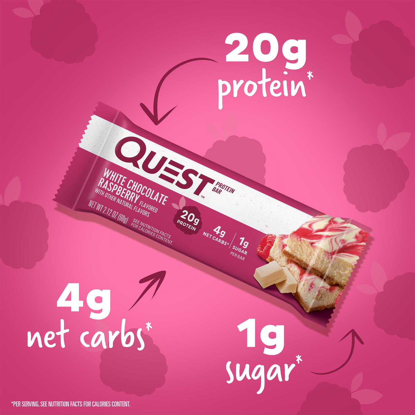 Quest White Chocolate Raspberry Protein Bars