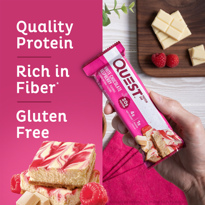 Quest White Chocolate Raspberry Protein Bars