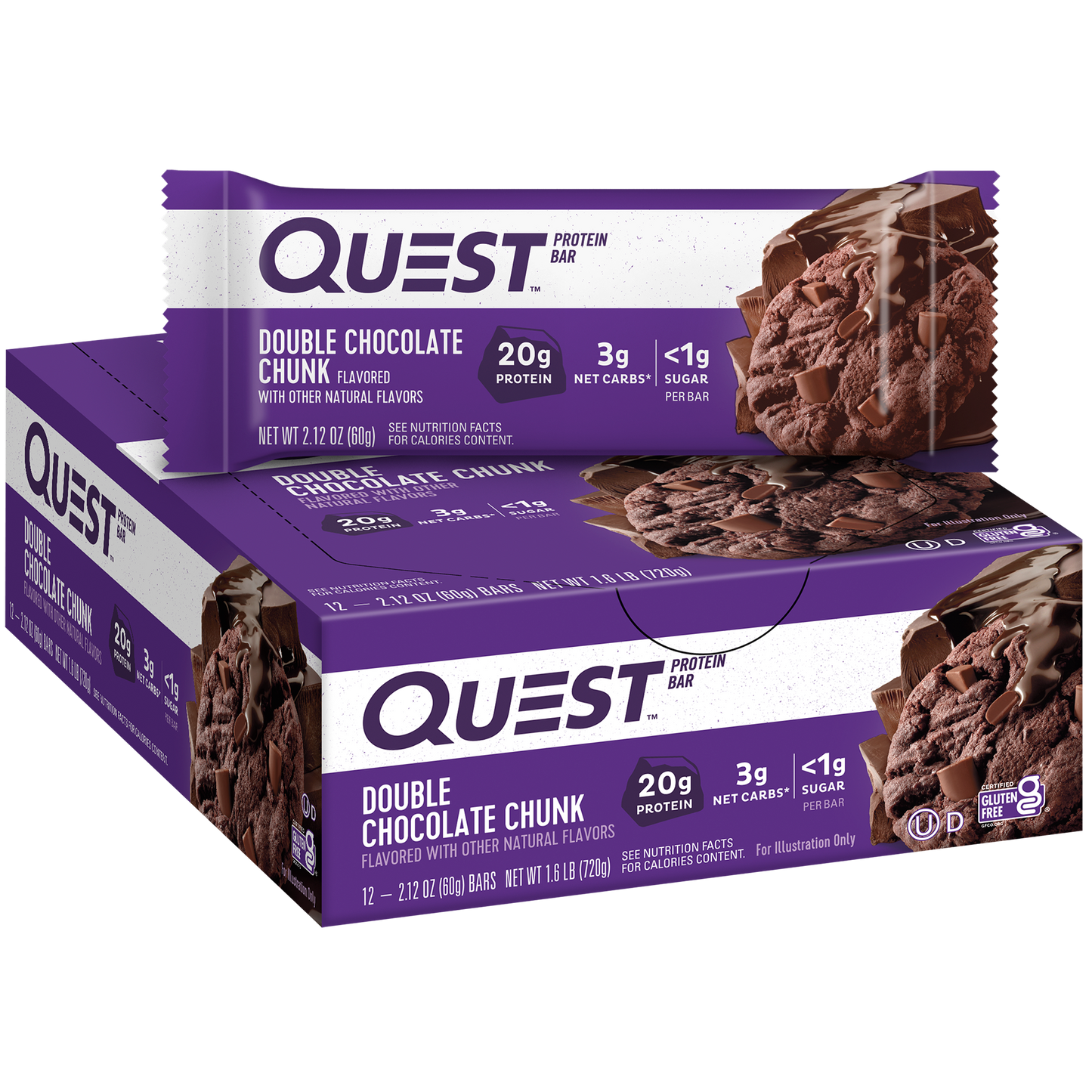 Quest Double Chocolate Chunk Protein Bars