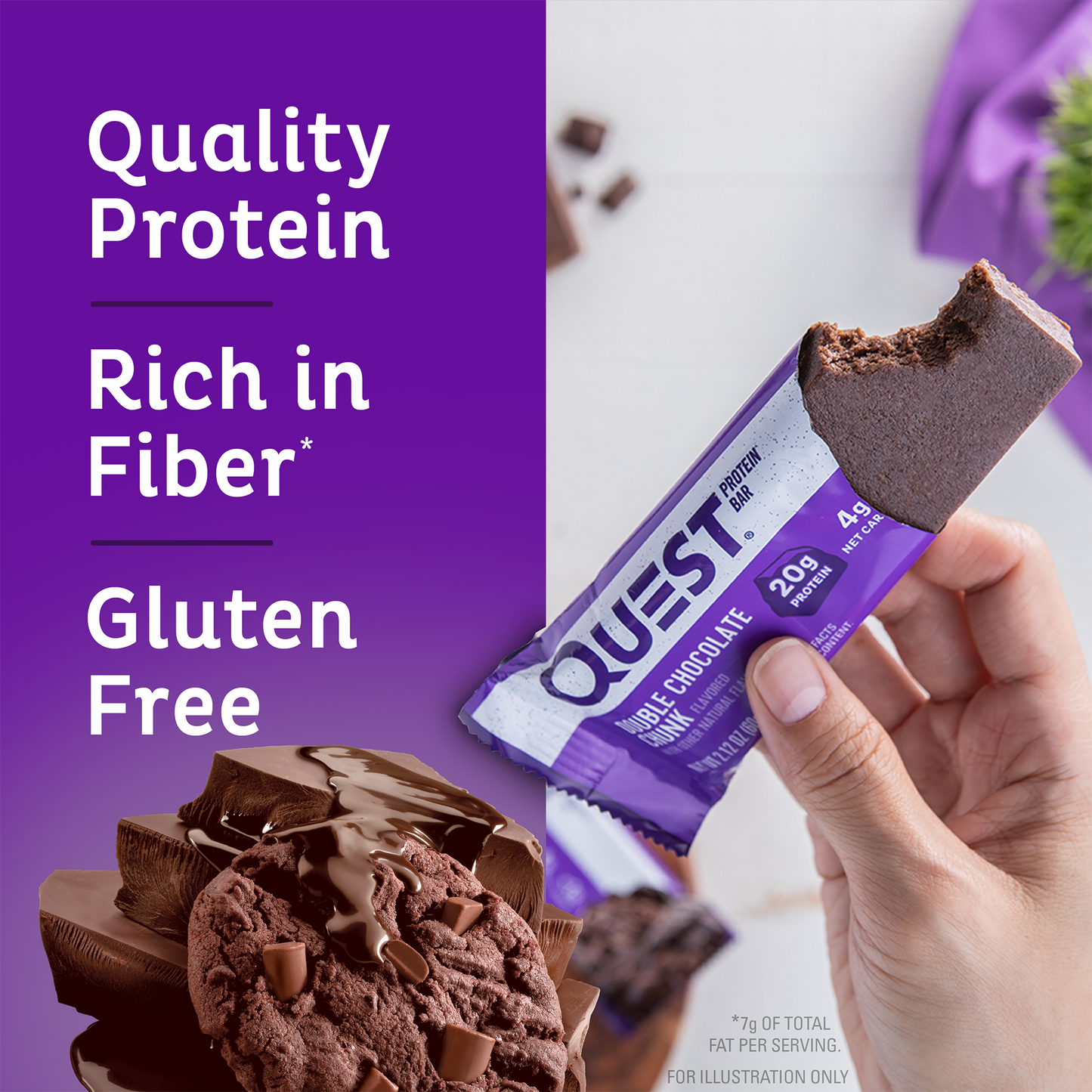 Quest Double Chocolate Chunk Protein Bars