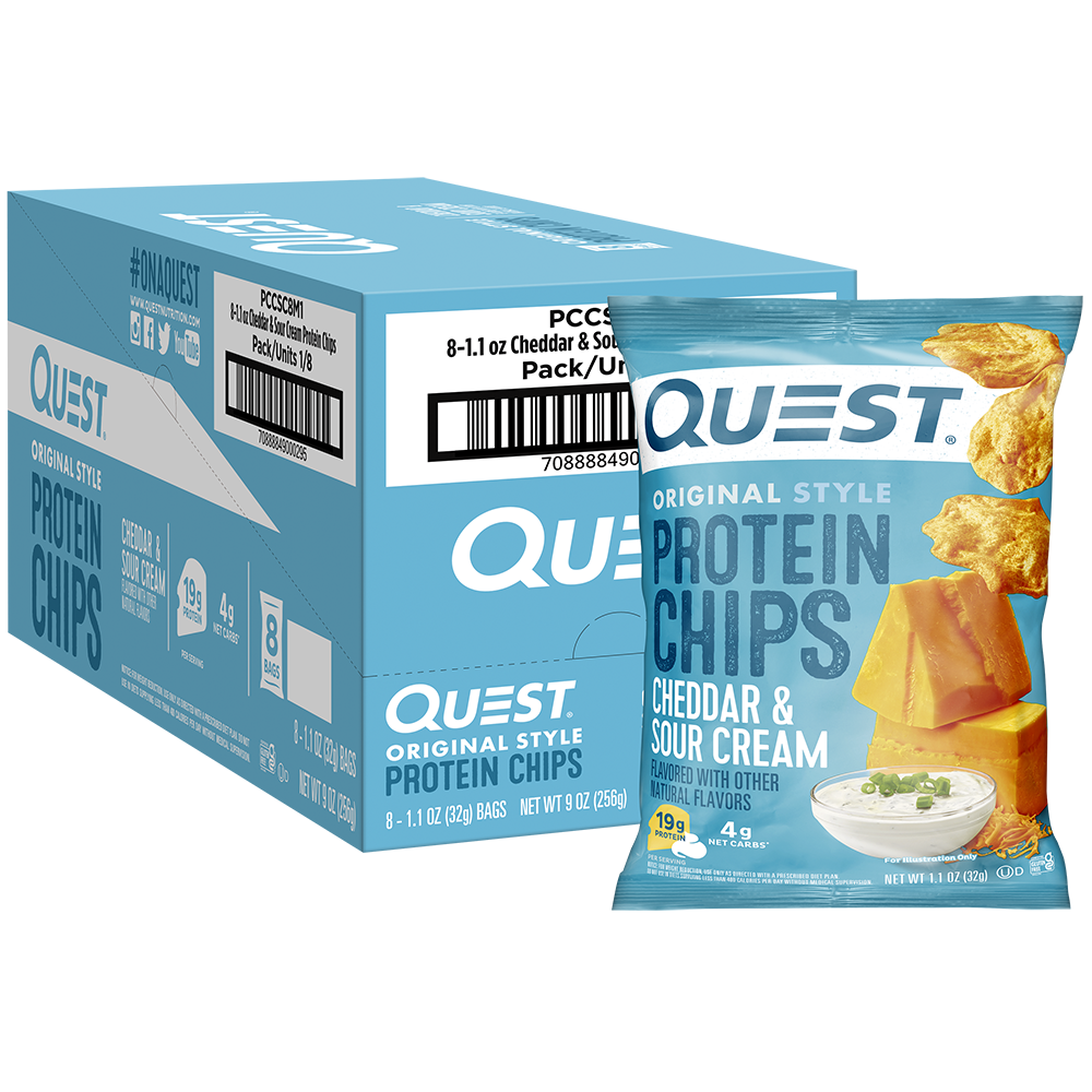 Quest Cheddar & Sour Cream Original Style Protein Chips