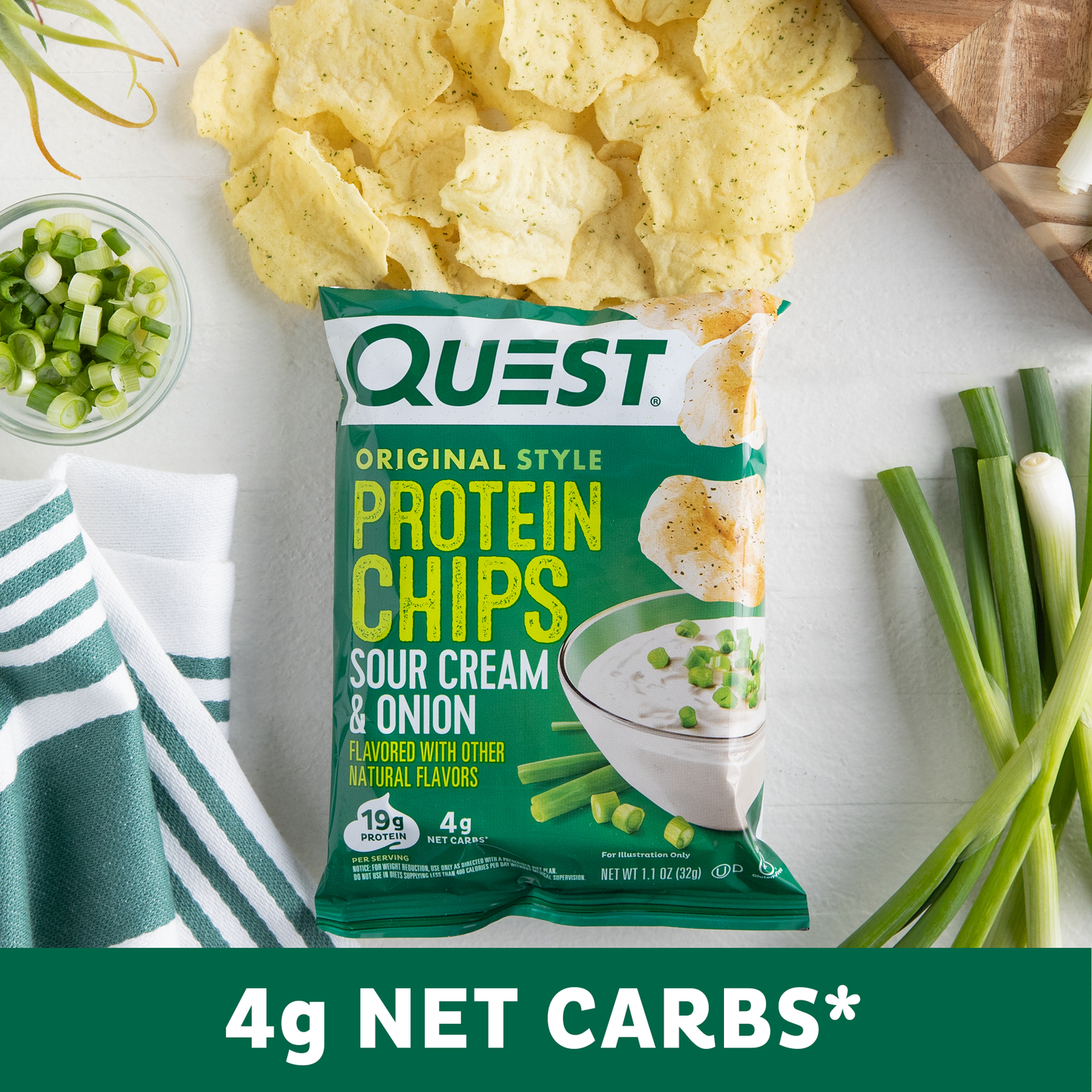 Quest Sour Cream & Onion Original Style Protein Chips