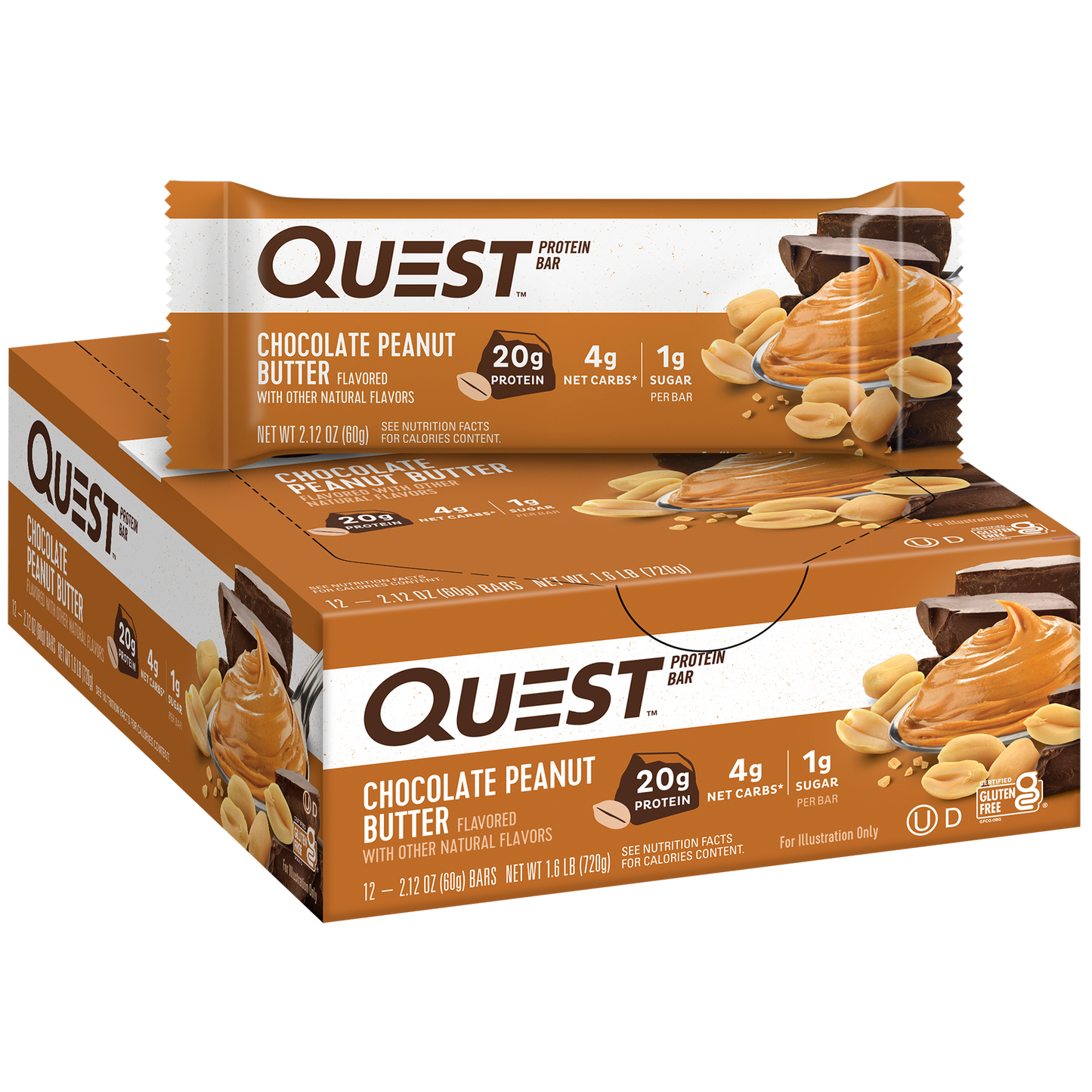 Quest Chocolate Peanut Butter Protein Bar