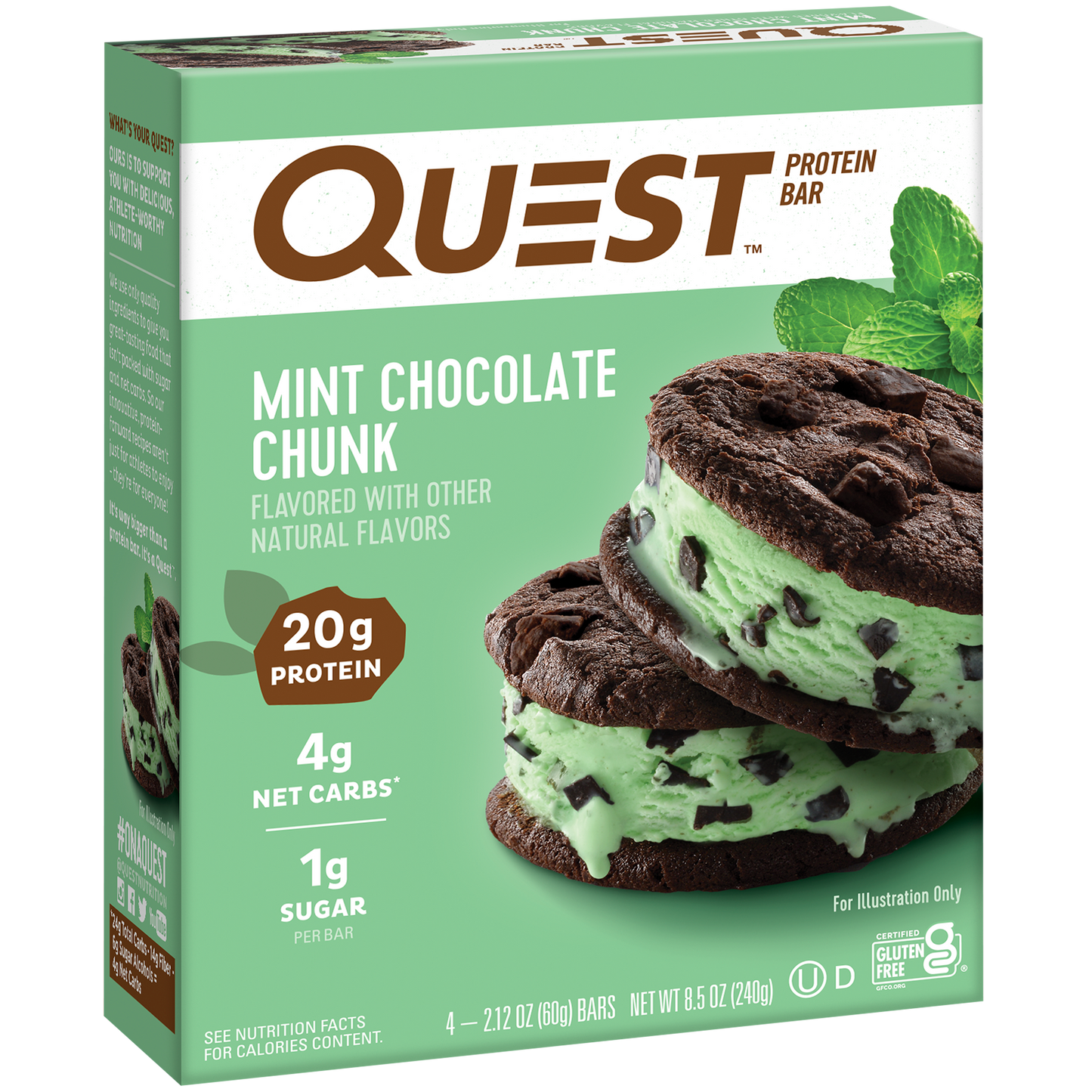 Quest Mint Chocolate Chunk Protein Bars