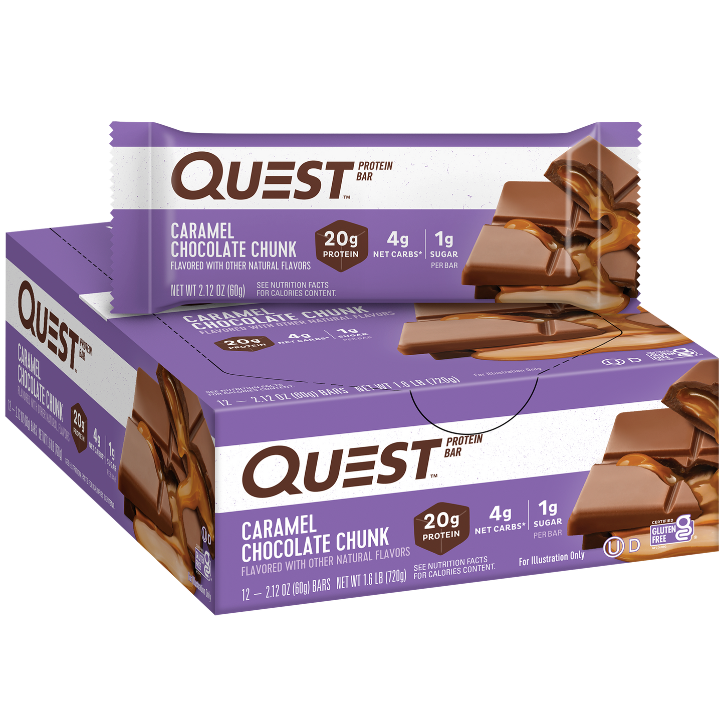 Quest Caramel Chocolate Chunk Protein Bars