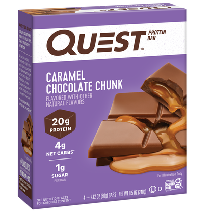 Quest Caramel Chocolate Chunk Protein Bars