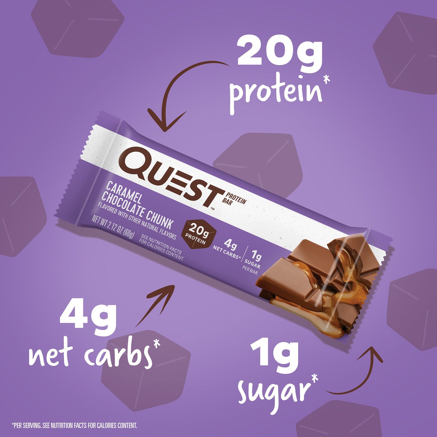 Quest Caramel Chocolate Chunk Protein Bars