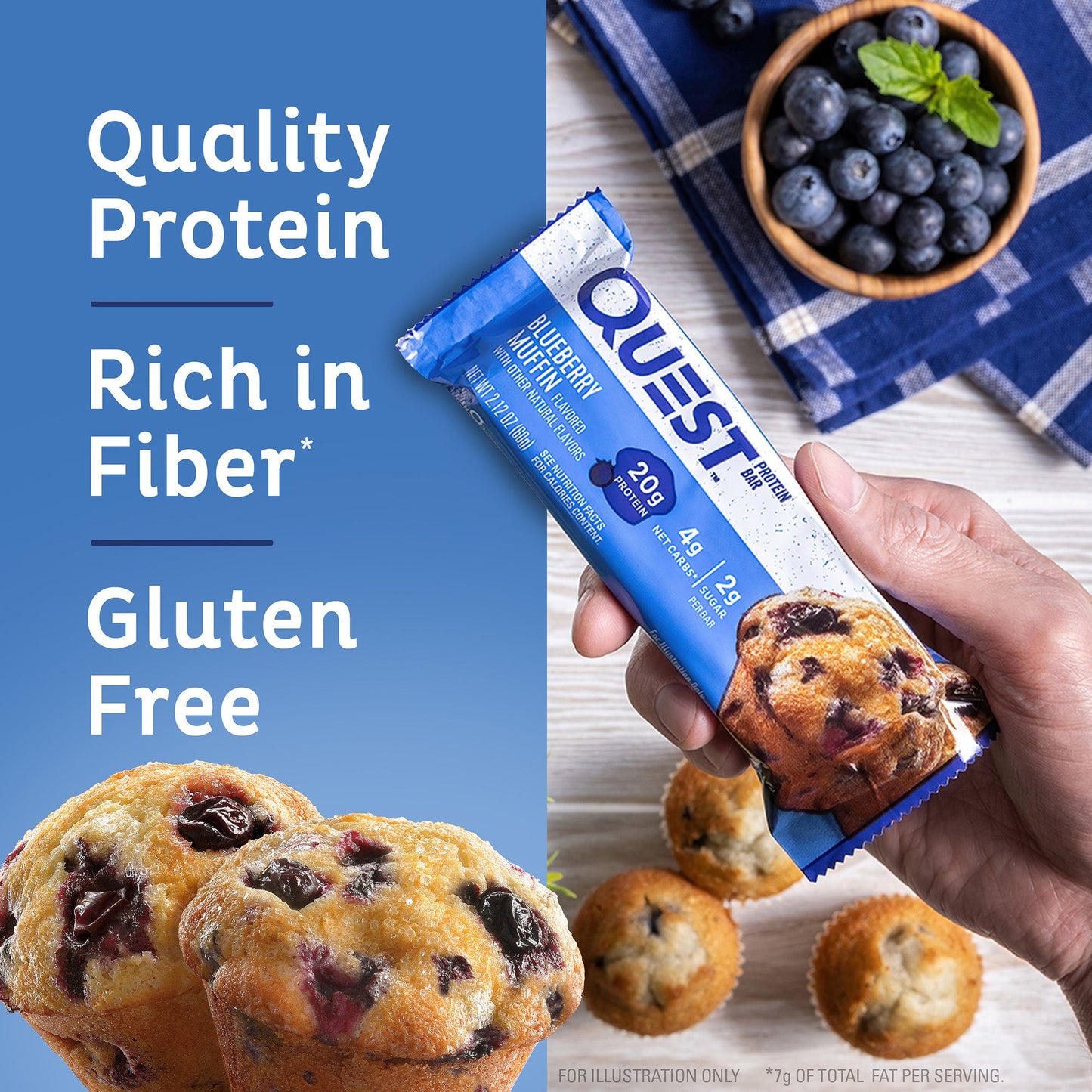 Quest Blueberry Muffin Protein Bars