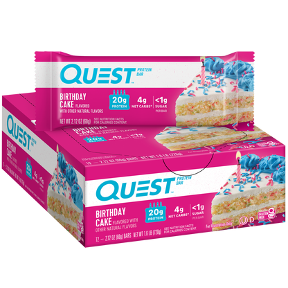 Quest Birthday Cake Protein Bars