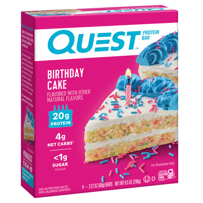 Quest Birthday Cake Protein Bars