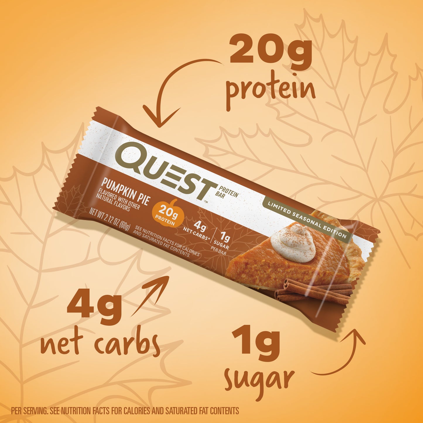 Quest Pumpkin Pie Protein Bars