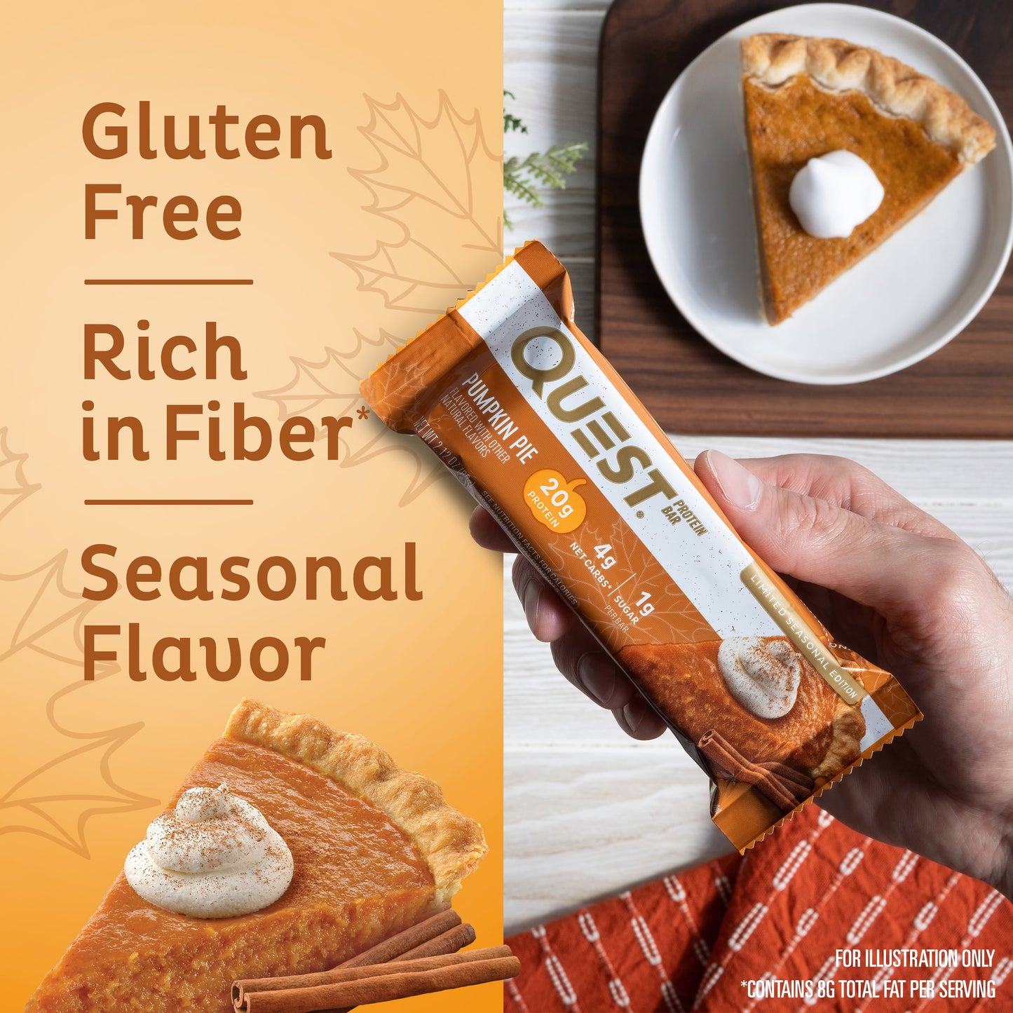 Quest Pumpkin Pie Protein Bars