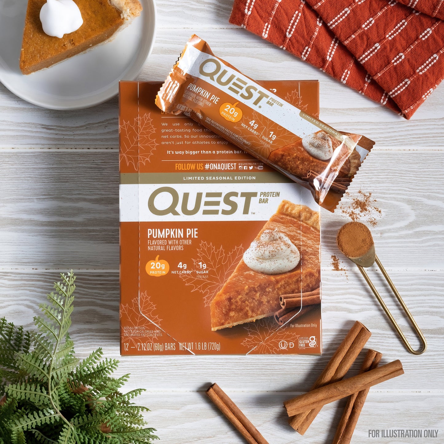 Quest Pumpkin Pie Protein Bars