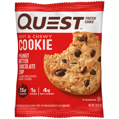 Quest Peanut Butter Chocolate Chip Protein Cookies