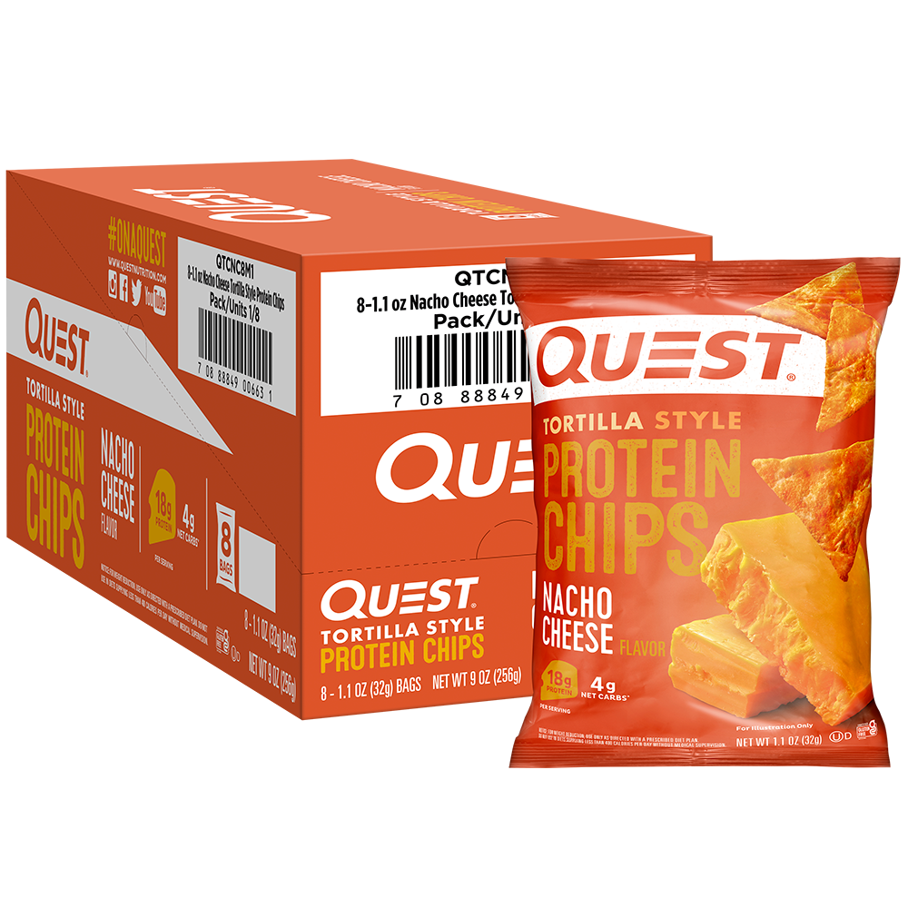 Quest Nacho Cheese Tortilla Style Protein Chips