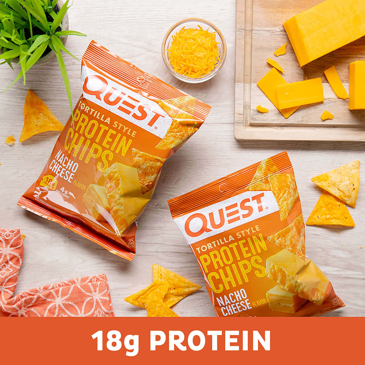 Quest Nacho Cheese Tortilla Style Protein Chips