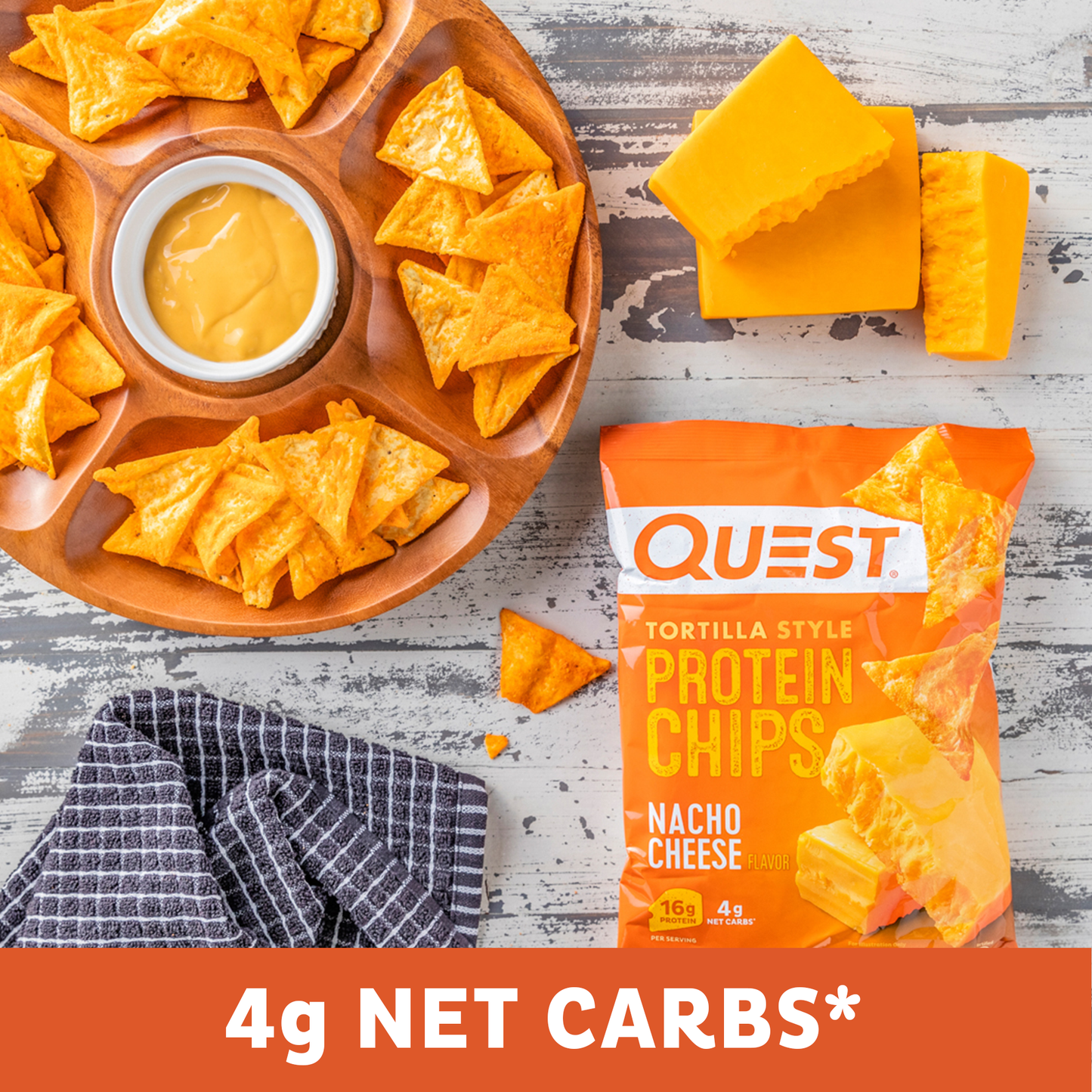 Quest Nacho Cheese Tortilla Style Protein Chips