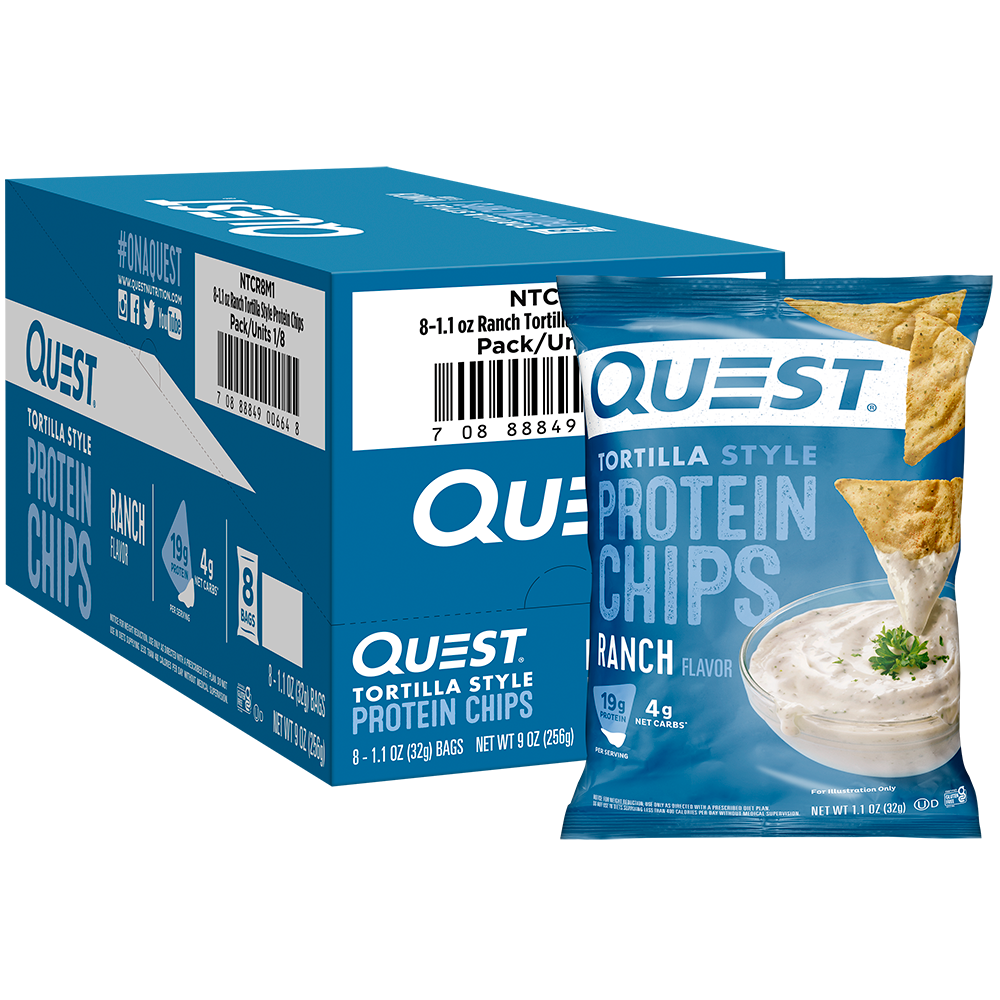 Quest Ranch Tortilla Style Protein Chips