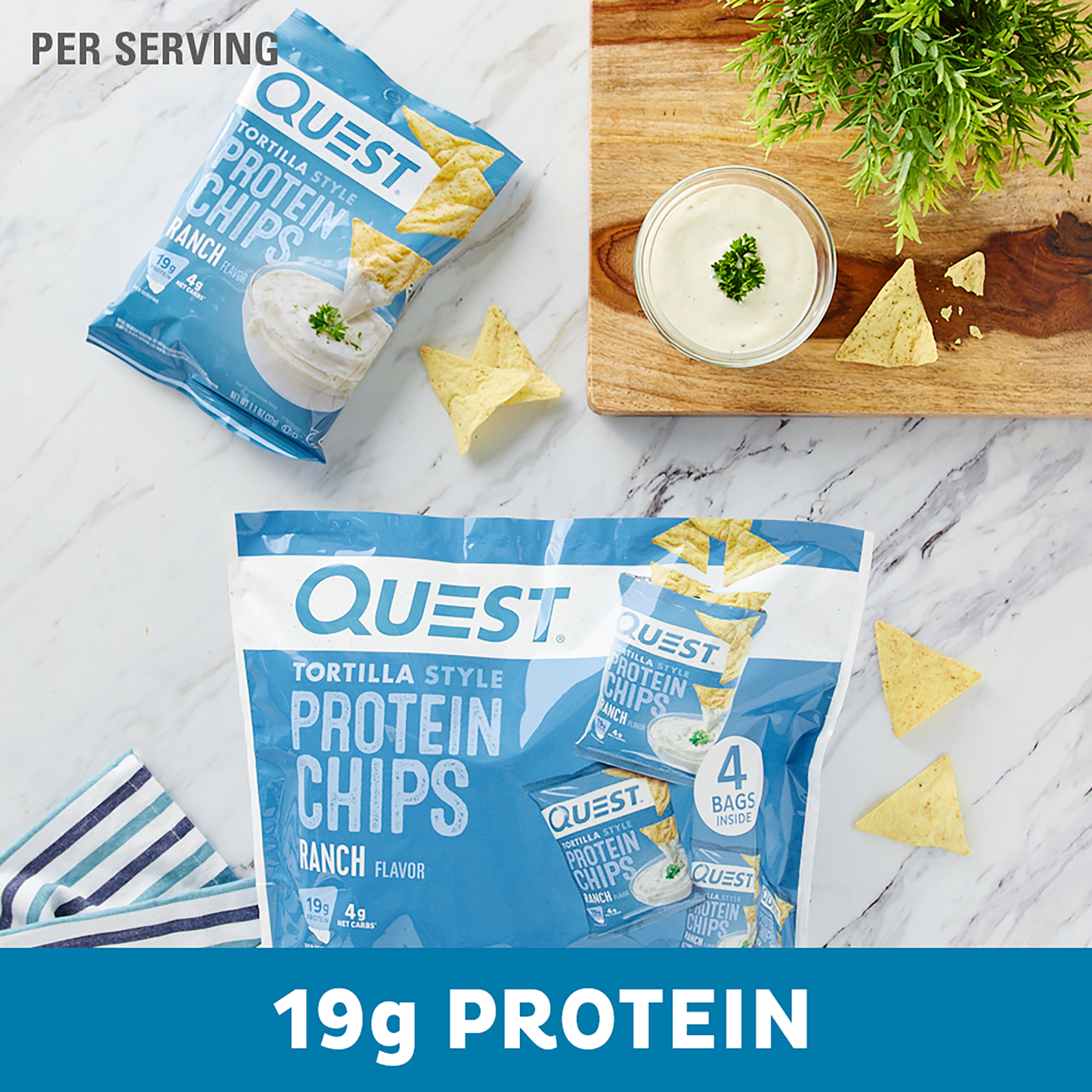 Quest Ranch Tortilla Style Protein Chips