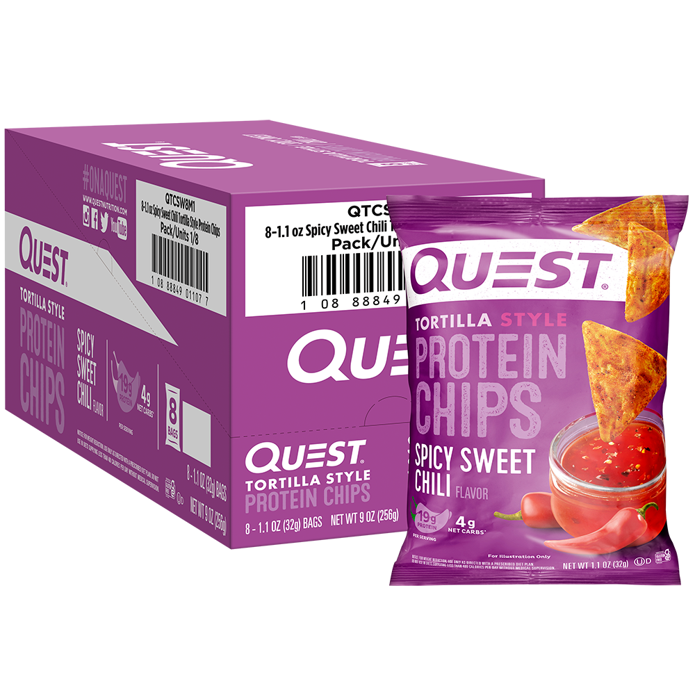 Quest Spicy Sweet Chili Tortilla Style Protein Chips