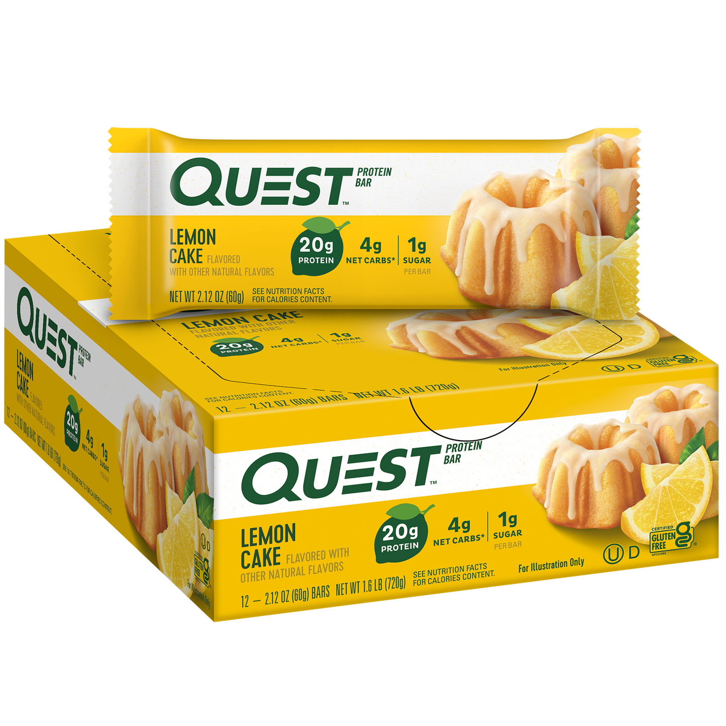 Quest Lemon Cake Protein Bars