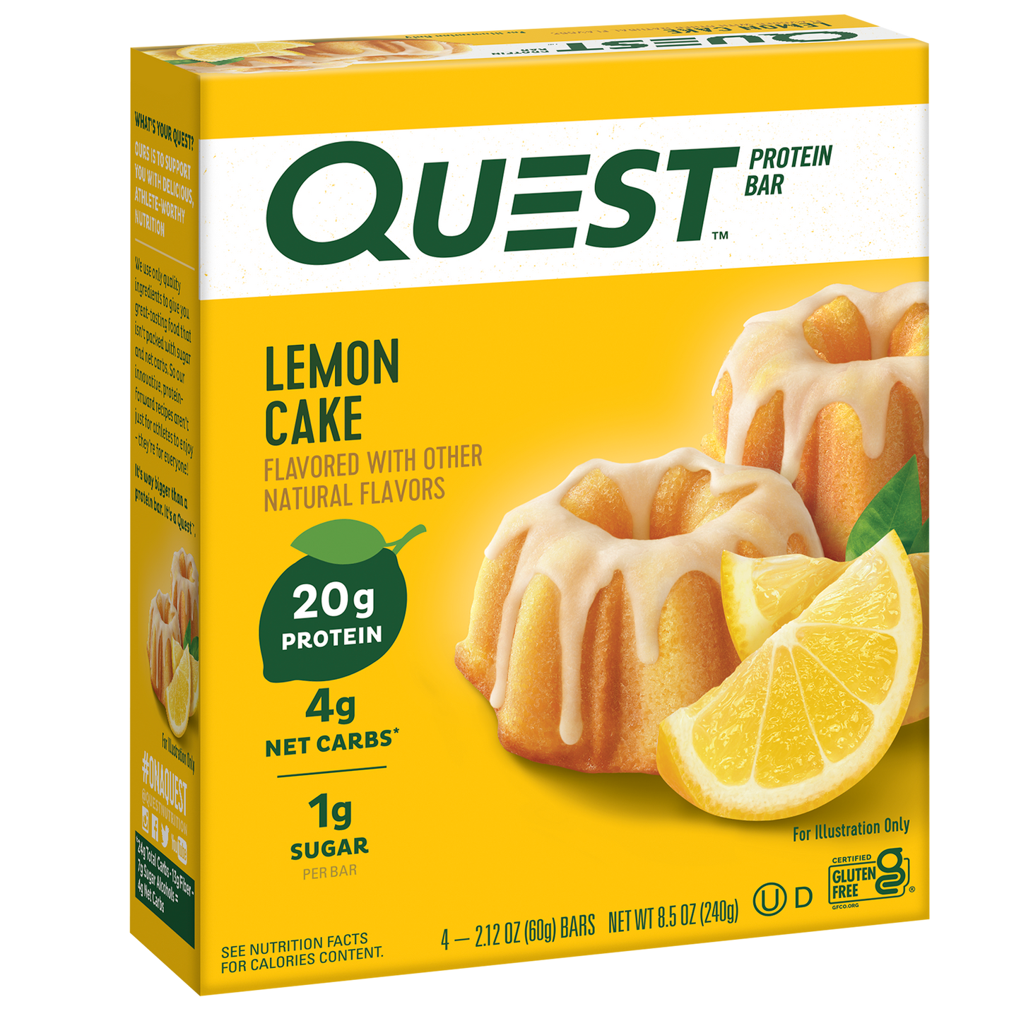 Quest Lemon Cake Protein Bars