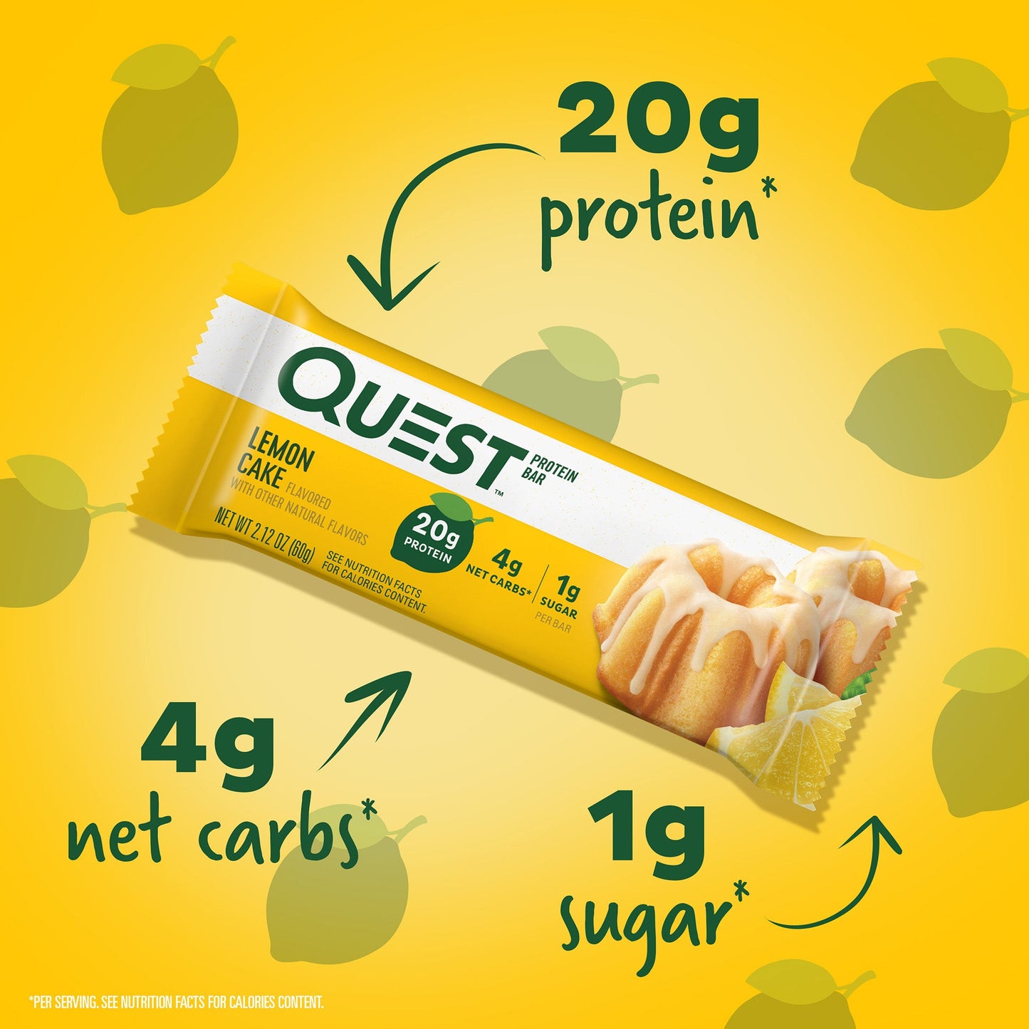 Quest Lemon Cake Protein Bars