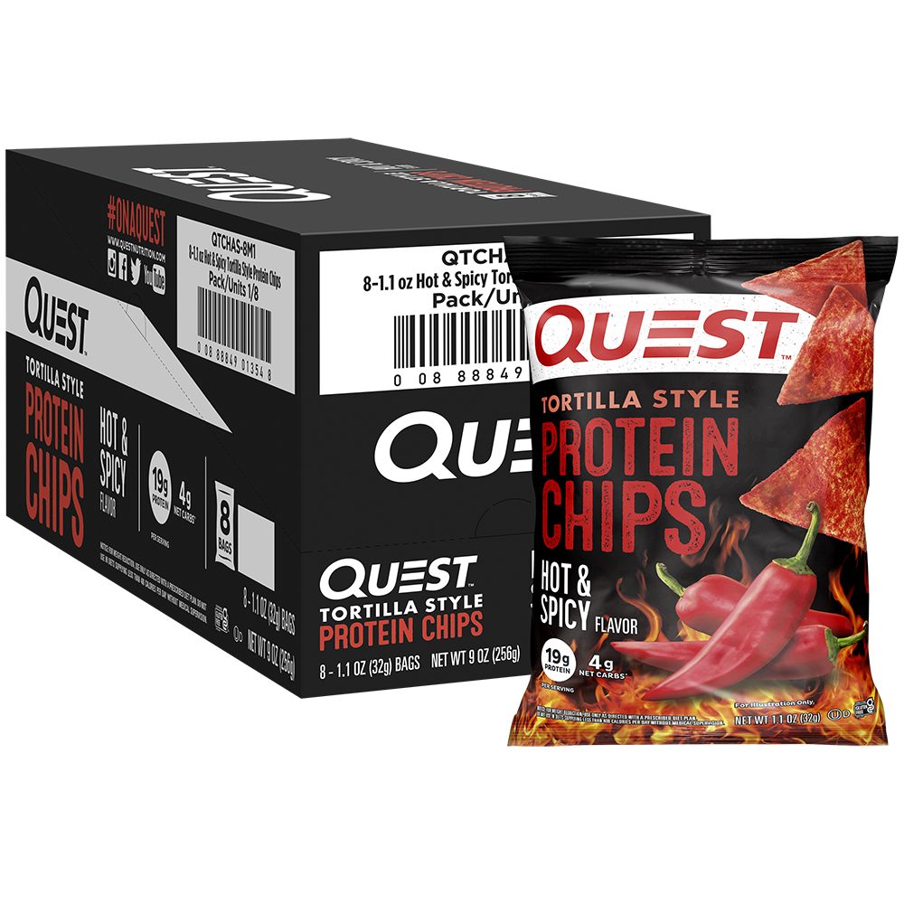 Quest Hot & Spicy Tortilla Style Protein Chips