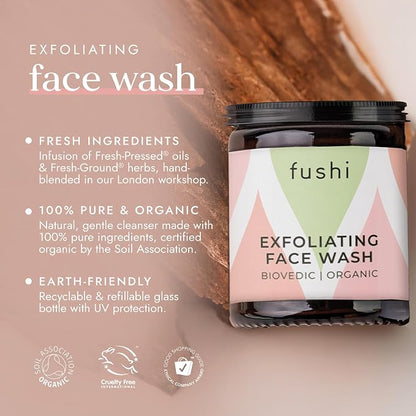 Fushi Biovedic Enzyme Face Wash 150ml | Fresh Pressed | Ayurvedic Herb Manjisthta کە