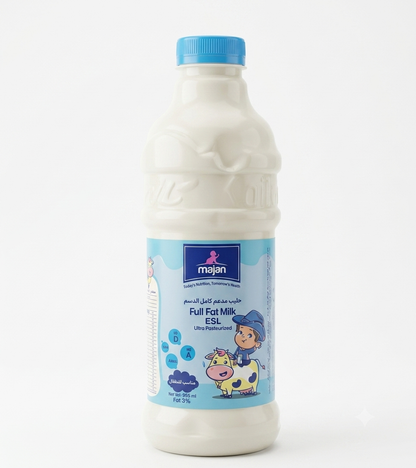 Majan Full Cream Milk ESL (Ultra Pasteurized) - 955ml