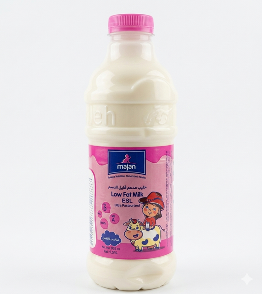 Majan Low Fat Milk ESL (Ultra Pasteurized) 955ml