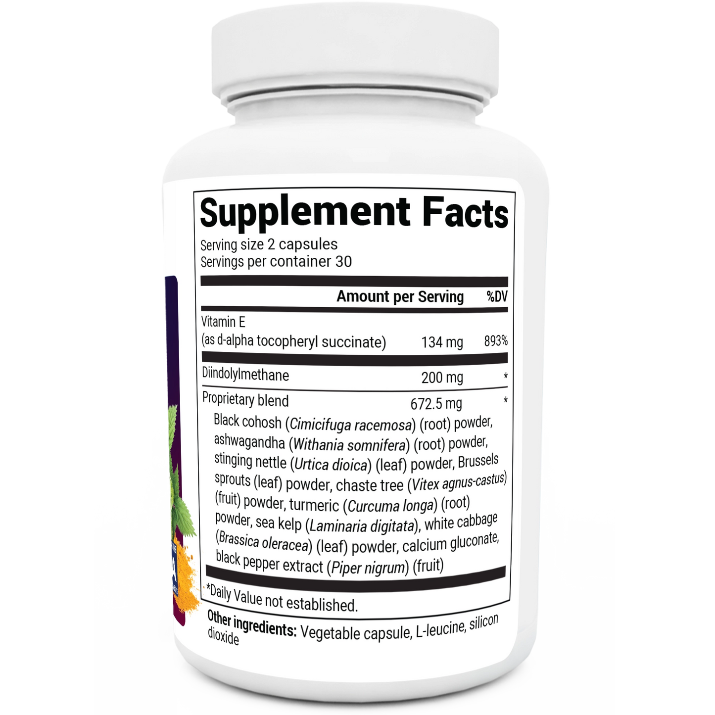 Dr. Berg DIM Supplement Estrogen Balance - Original Estrogen Supplement for Women with Diindolylmethane for Menstrual Symptoms & Menopause Relief & Black Pepper for Enhanced Absorption - 60 Capsules