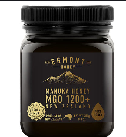 Egmont Honey – Limited Release MGO 1200+ Mānuka Honey (250g)