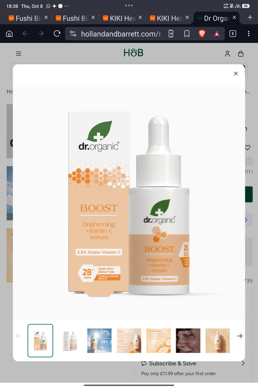 Dr. Organic BOOST Brightening Vitamin C Serum (3.5% Stable Vitamin C)