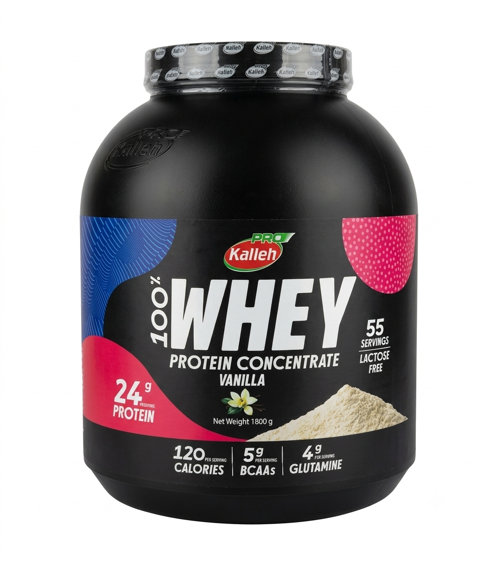 Kalleh Pro 100% Whey Protein Concentrate (Vanilla)_1800g