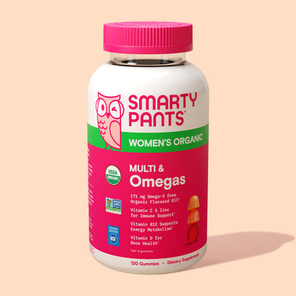Smarty pants womens organic multy probiotics (120gummies)