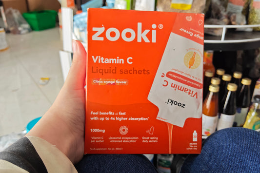 Zooki Liposomal Vitamin C 1,000mg Citrus Orange Flavour 30x15ml Liquid Sachets