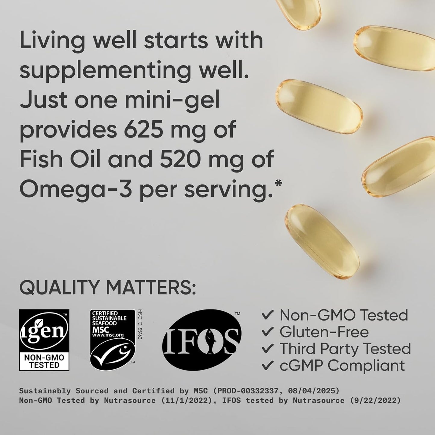 Sports Research Alaskan Omega-3 Fish Oil - Mini-Gels-240softgels