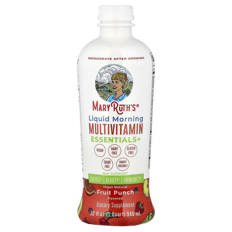 MaryRuth's Liquid Morning Multivitamin Essentials+ - Fruit Punch-946ml