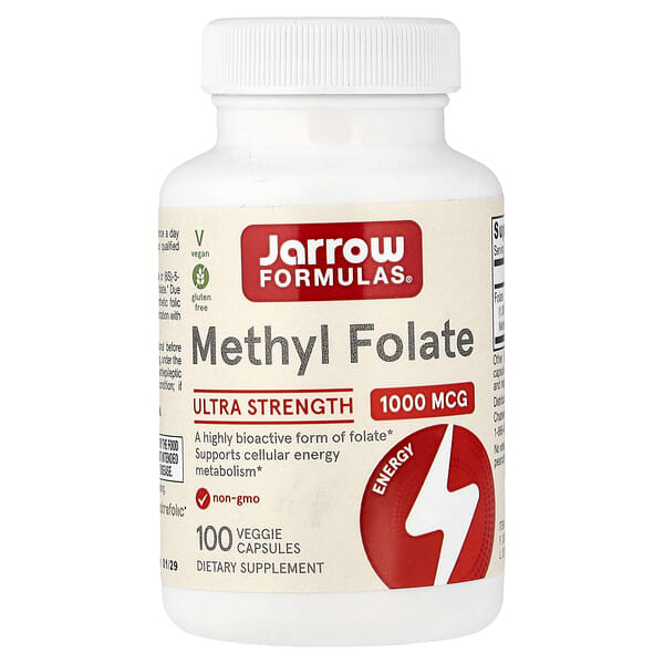 Jarrow Formulas, Methyl Folate, 1,000 mcg, 100 Veggie Capsules