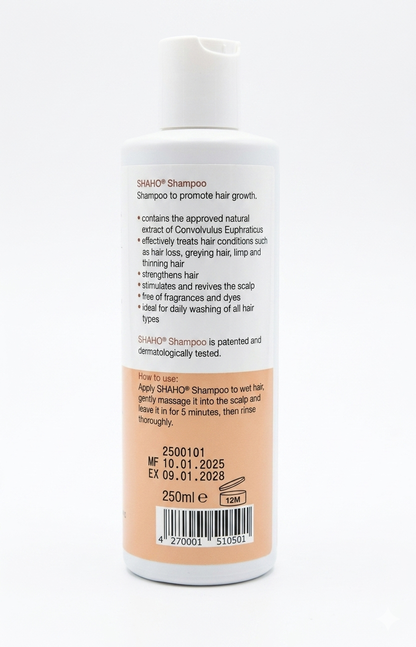 SHAHO Hair Growth & Anti-Hair Loss Shampoo - 250ml (German Formula)