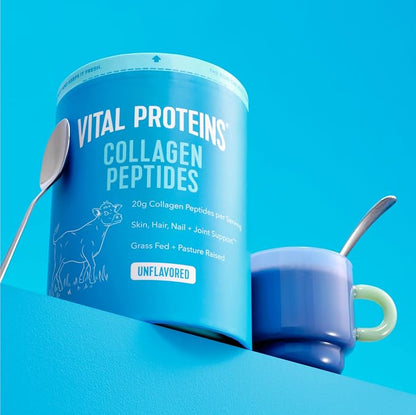 Vital Proteins Collagen Peptides Powder - Grass Fed Collagen Peptides for Hair, Nail, Skin, Bone & Joint Health, Unflavored, 27 Servings_547g.