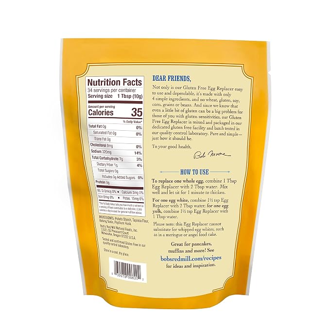 Bob's Red Mill Egg Replacer - Vegan & Gluten Free-12oz