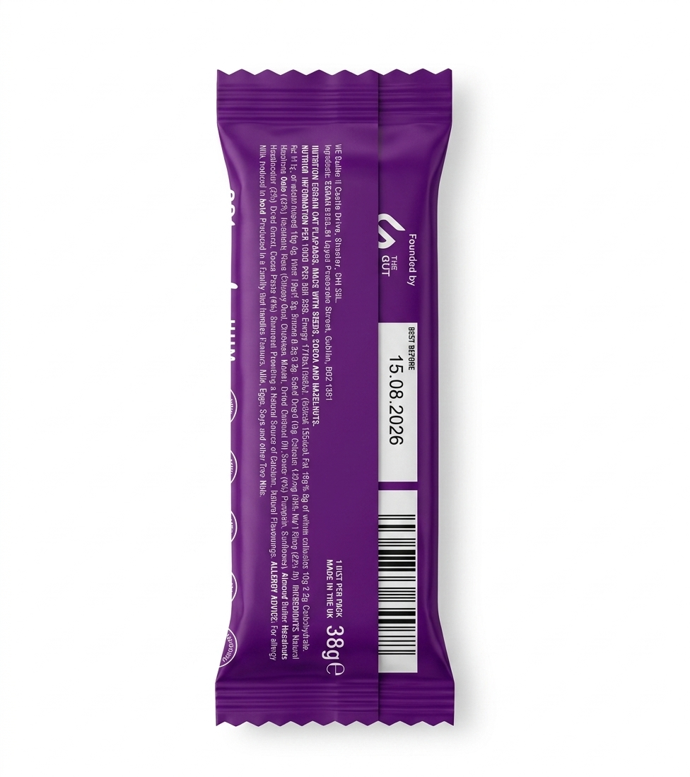 COCOA HAZELNUT FLAPJACK OAT BAR 38g