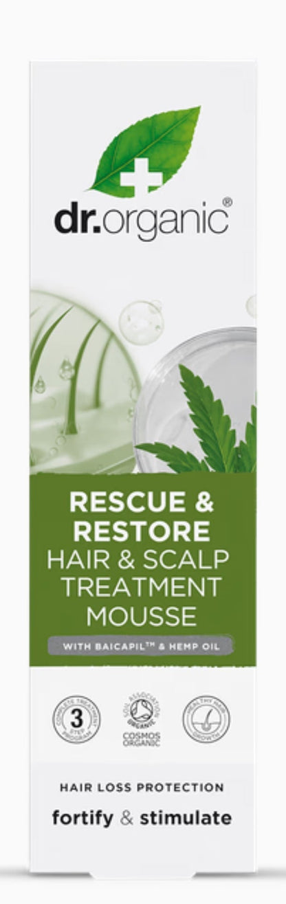Dr. Organic Rescue & Restore Hair & Scalp Treatment Mousse-150ml