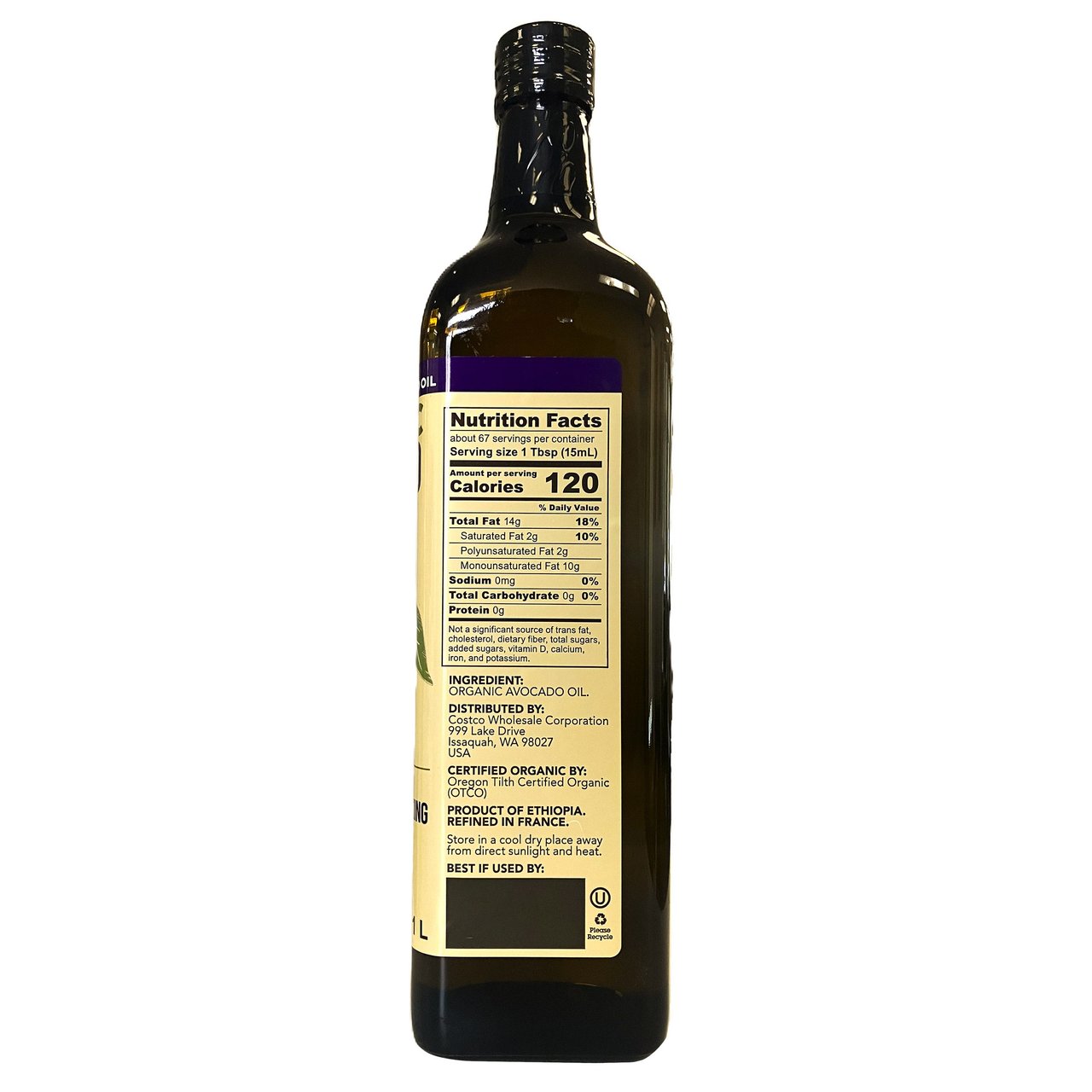 Organic Tradin Organic Avocado Oil 1L