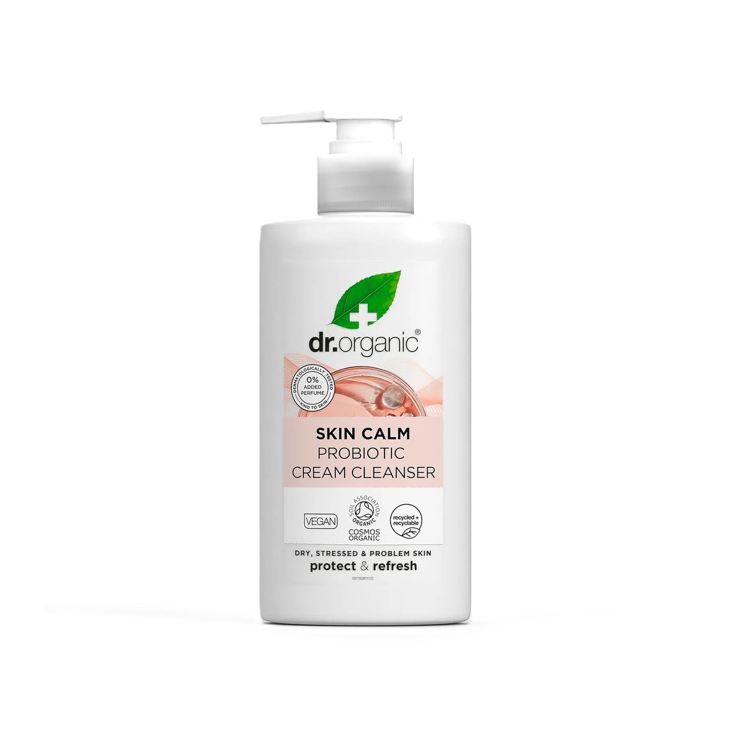 Dr. Organic Skin Calm Probiotic Cream Cleanser: The Gentle Rescue for Stressed Skin - 150ml.